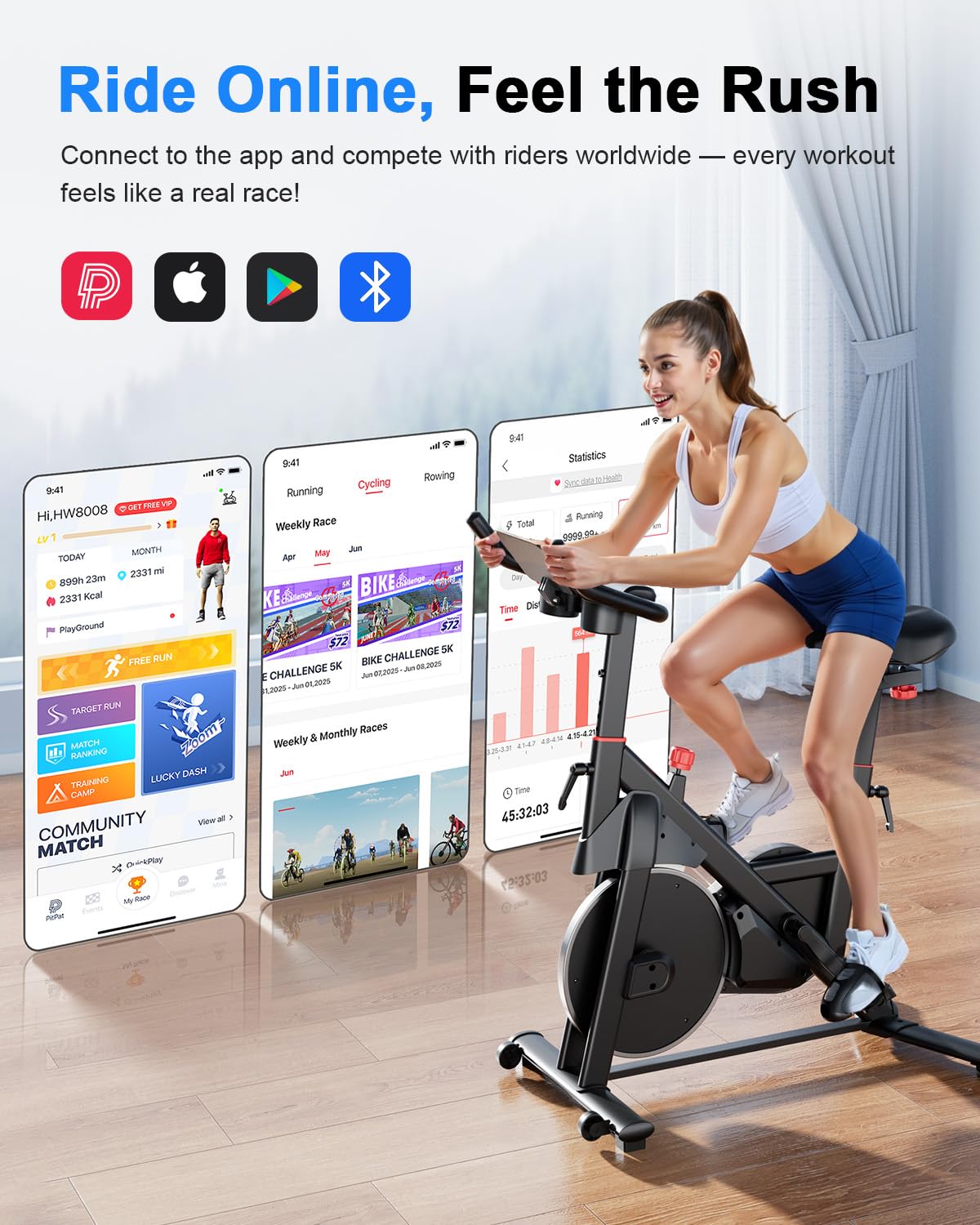 Lacuffy S1-Pro Indoor Cycling Bike-US