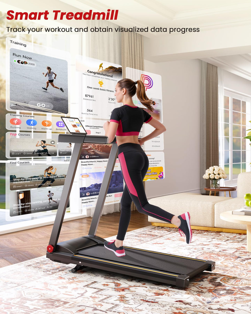 Lacuffy AS03 Treadmills with Incline-US