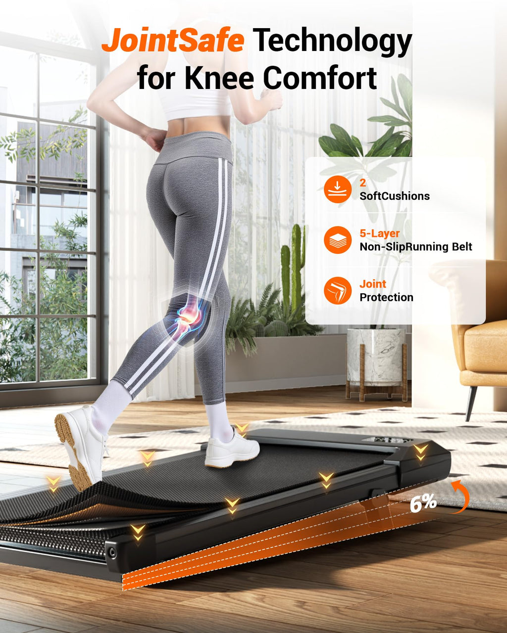 Lacuffy BA10 Under Desk Treadmill-US