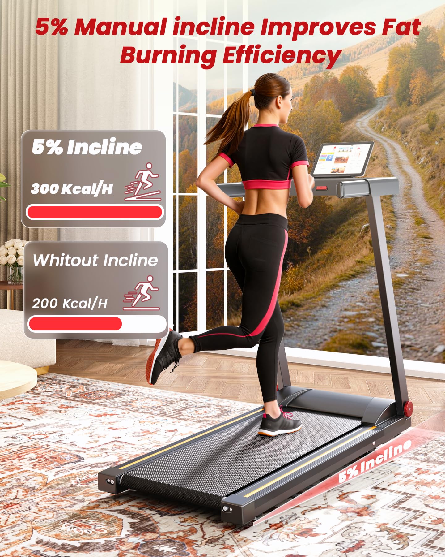 Lacuffy AS03 Treadmills with Incline-US