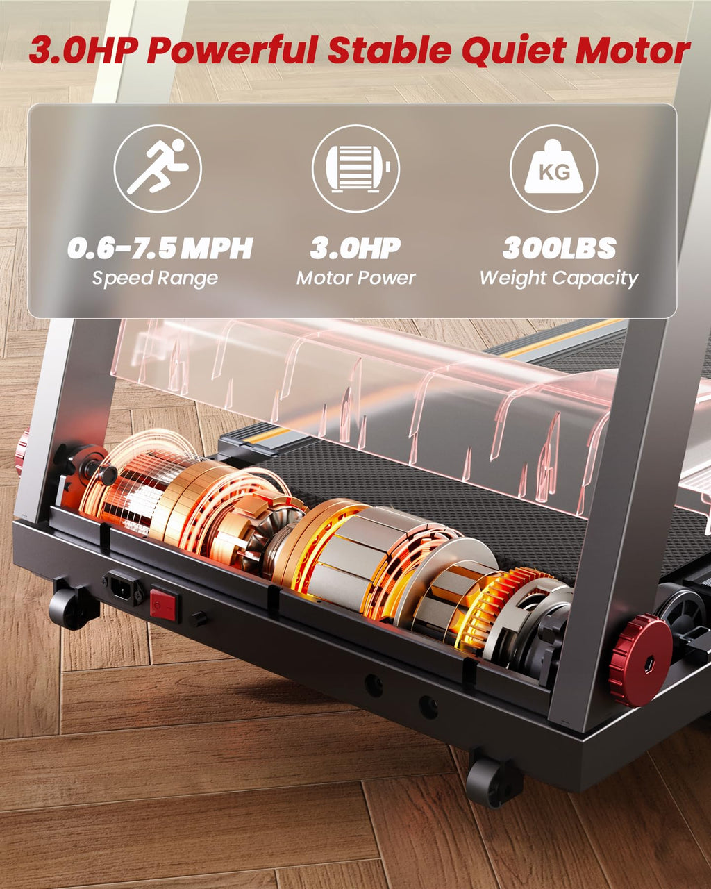 Lacuffy AS03 Treadmills with Incline-US