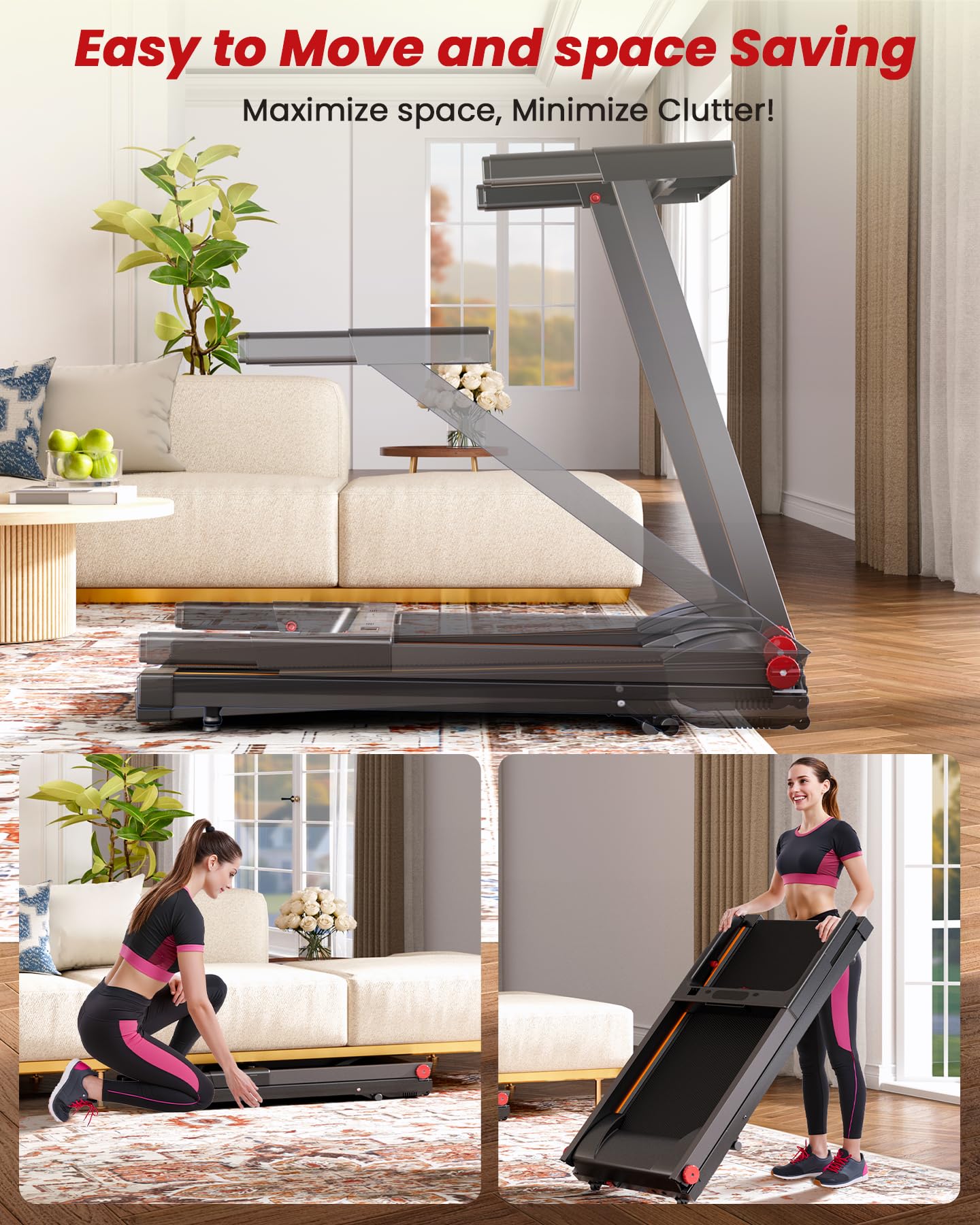 Lacuffy AS03 Treadmills with Incline-US