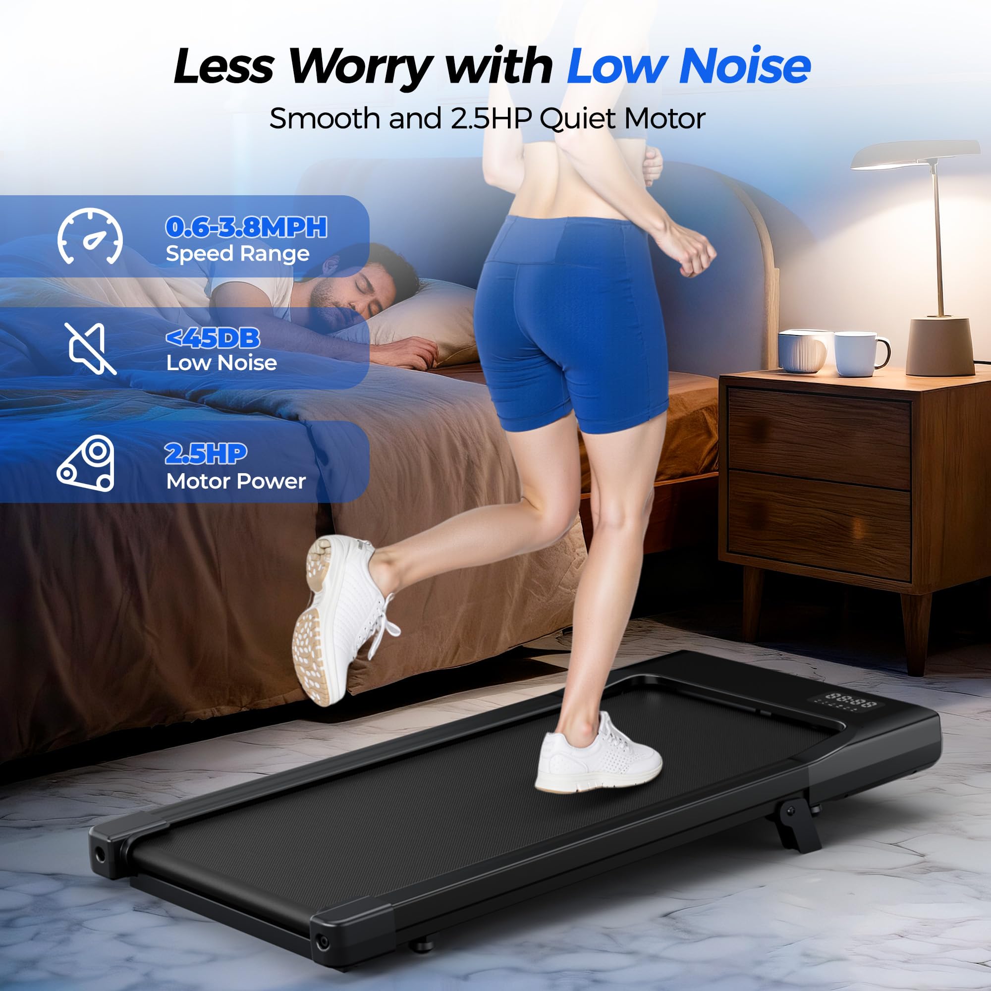 Lacuffy BA09 Under Desk Treadmill-US