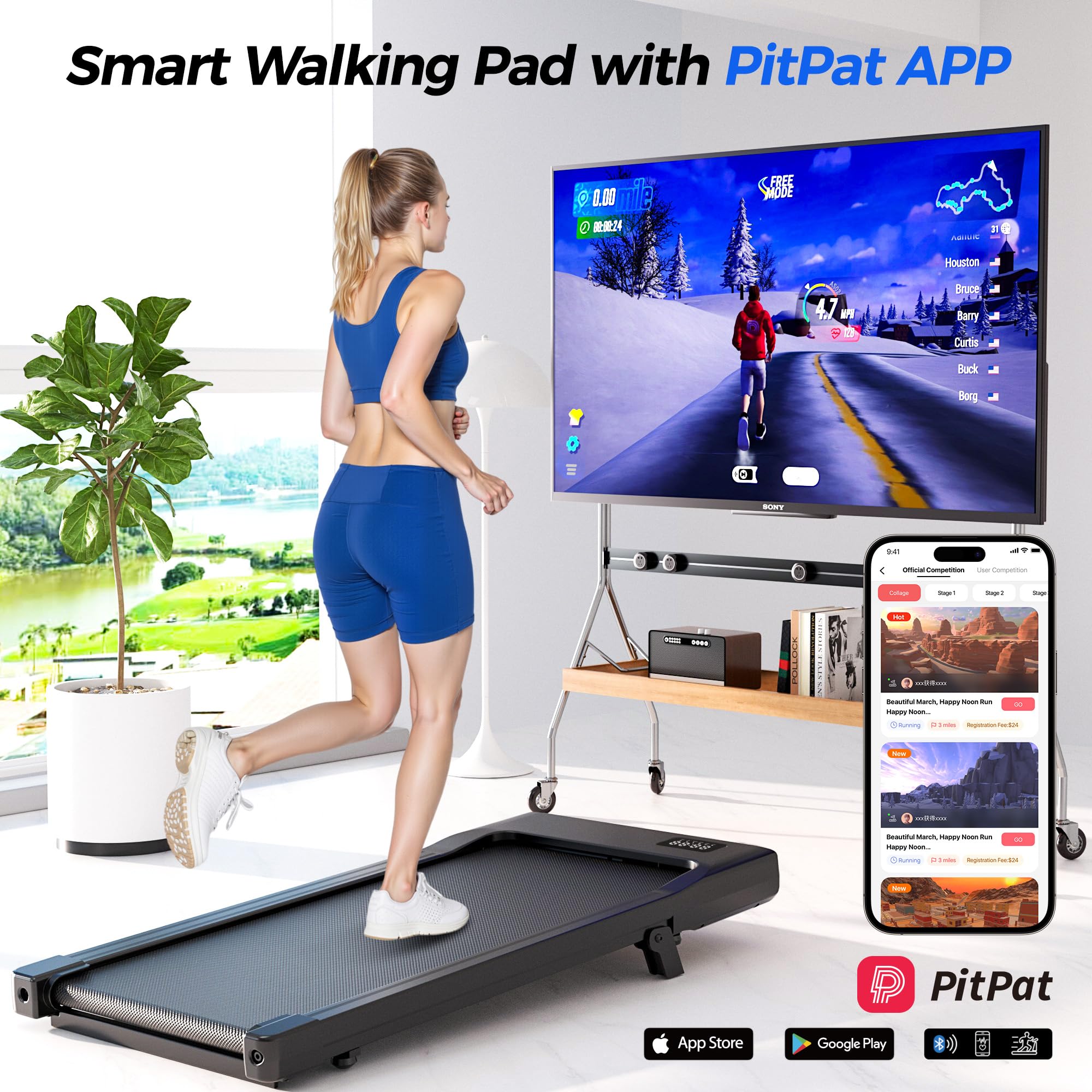 Lacuffy BA09 Under Desk Treadmill-US