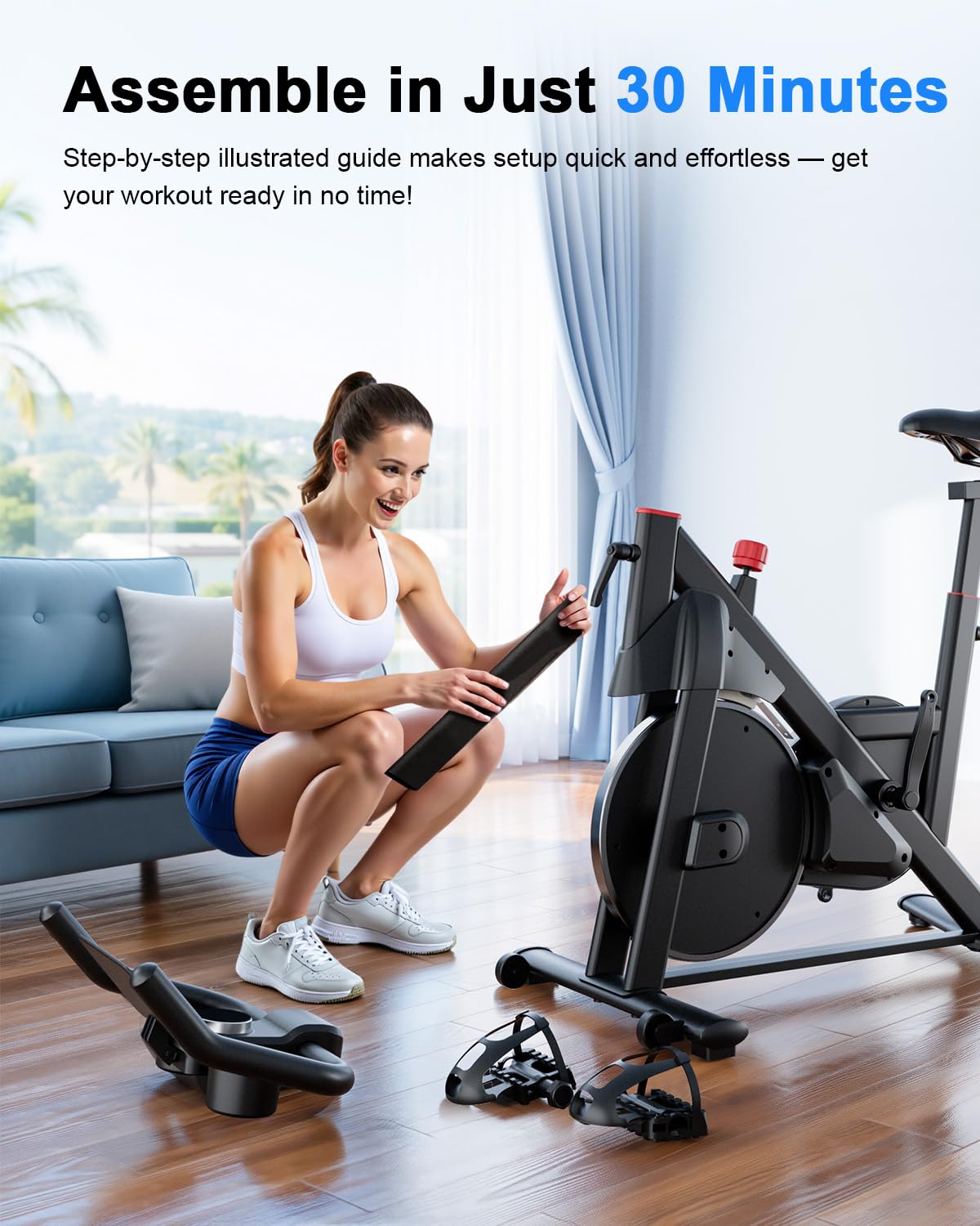 Lacuffy S1-Pro Indoor Cycling Bike-US